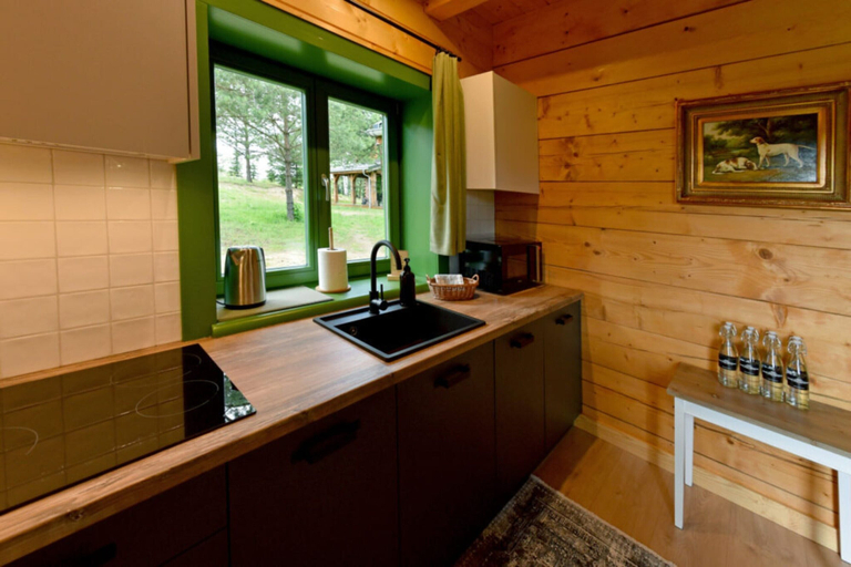 Private kitchen 3, Comfortable Holiday Homes Right on the Lake, Drawsko