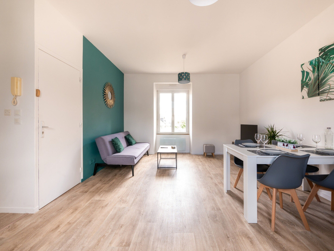 Living room 2, Apartment in Le Mans Near City Center, Sarthe