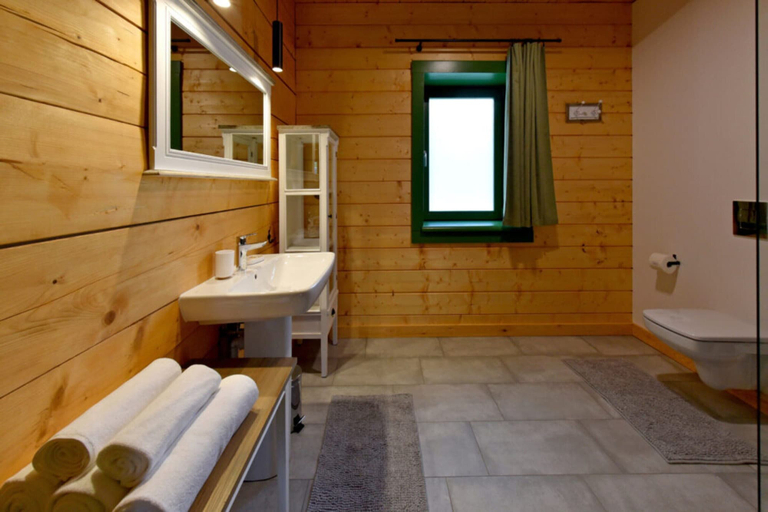 Bathroom 5, Comfortable Holiday Homes Right on the Lake, Drawsko