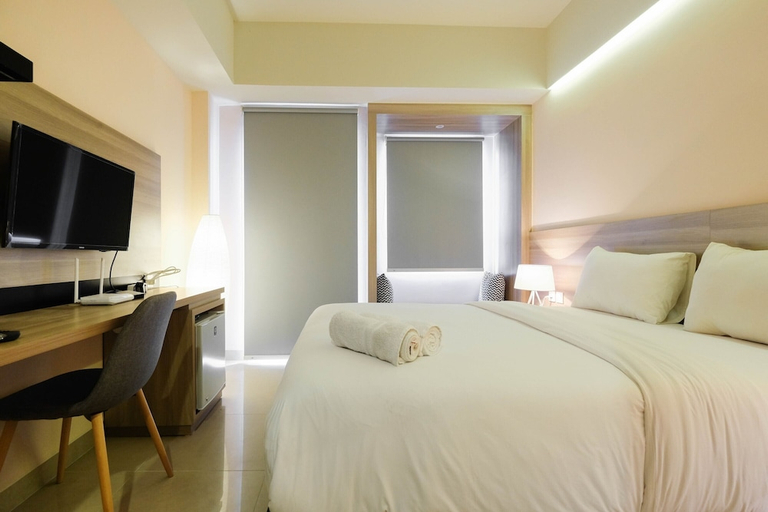 Bedroom 2, Fully Furnished Studio Apartment at Mustika Golf Residence, Cikarang