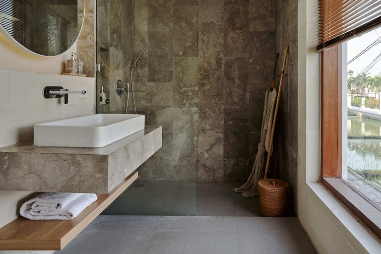 Bathroom 4, Bali's Quiet Shore - Om Cemagi Villa with Private Pool & Views, Badung