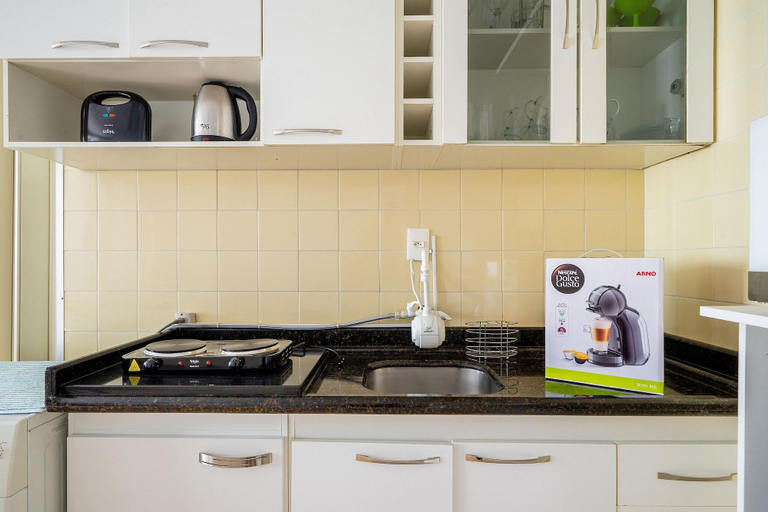 Private kitchen 4, Well Equipped apt in BC Center 300m fr/ sea Ecp055, Balneário Arroio do Silva