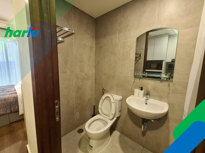Bathroom, Harliv Studio A1-1022 Pool View @ Pollux Habibie, Batam