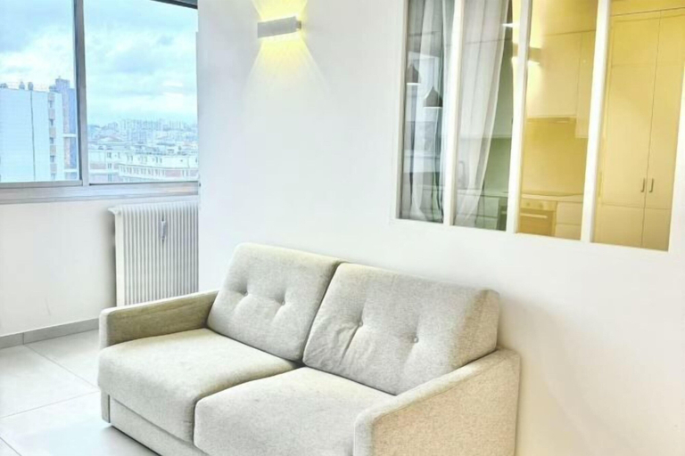 Living area, Apartement Choisy, Paris