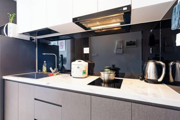 Private kitchen 4, MIN' Apartment - Rivergate Residence Downtown BUI VIEN - FREE POOL, District 4
