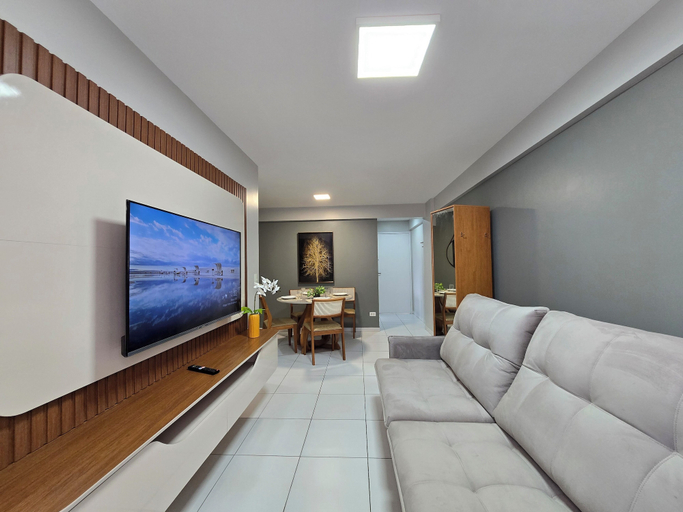 Living area 4, Pajuçara: Beautiful 2 Bedroom Apartment with Garage and Pool, Maceió (capital)