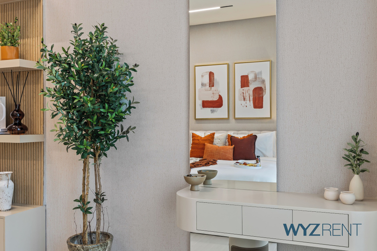 Room 2, WYZ RENT|JVC Boho Grecian Studio Pool & Gym, Dubai