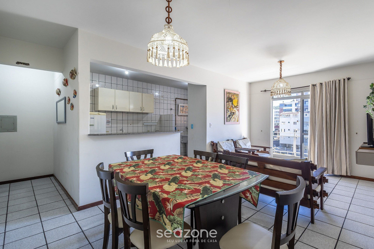Dining, Apto 2Q 180m da praia com Garagem ERU032, Bombinhas