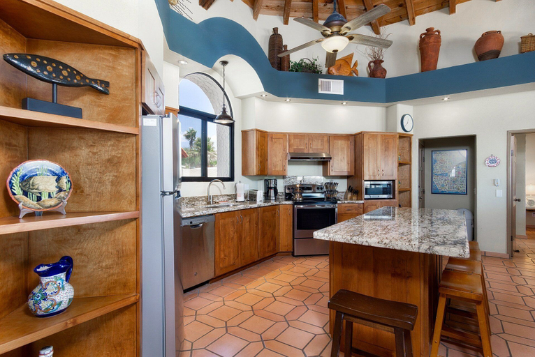 Private kitchen 3, Casa Tres Amigas Cozy Ocean View Retreat Las Conchas, Puerto Peñasco