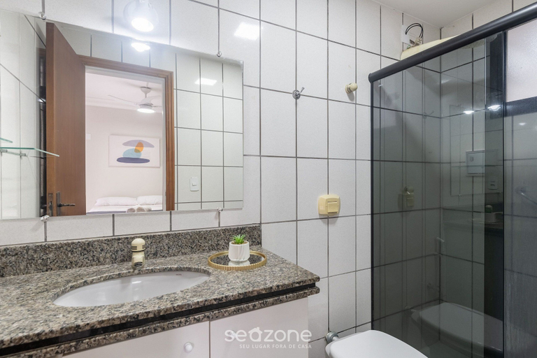 Bathroom, 3 Bedroom Apartment 190m From the Beach Epp0602, Guarapari