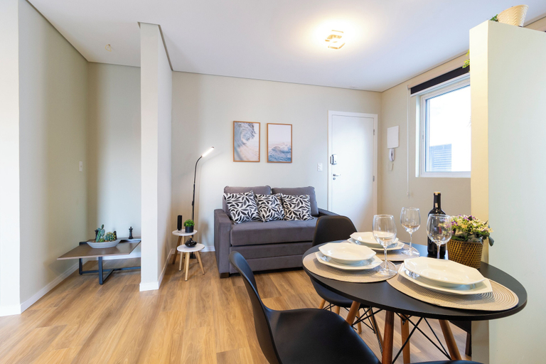 Living area 4, Moderno no Gonzaga - Vila Belmiro, Santos