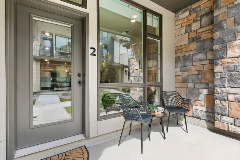 Terrace/patio, Northfield Old Town Flat Attached Garage w/ EV, Larimer