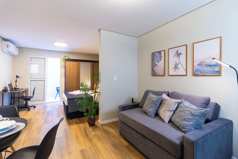 Living area 2, Moderno no Gonzaga - Vila Belmiro, Santos