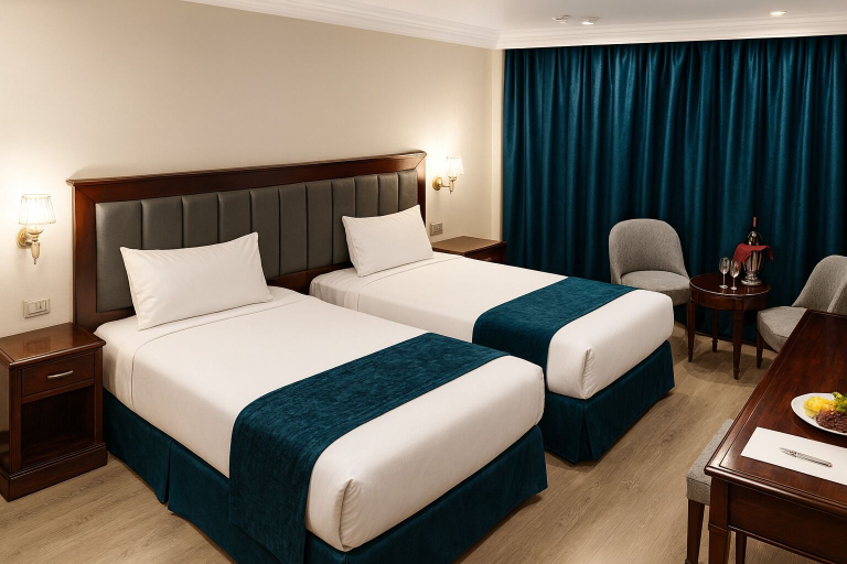 Room 3, Nile Cruise Crown every Friday from Aswan 3 nights and every Monday from Luxor 4 nights, Aswan