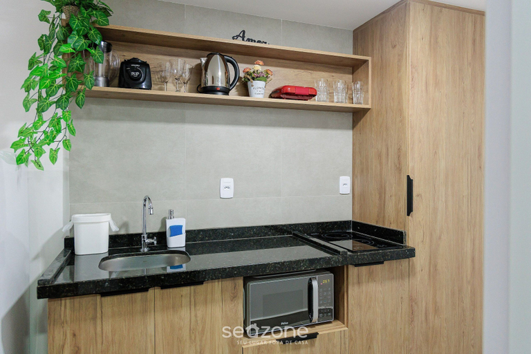Private kitchen, Comfortable Studio in Pocos de Caldas - MG Pgo210, Poços de Caldas