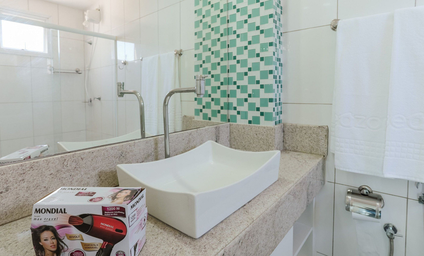 Bathroom, Apto c/ 3Q a 150m da Praia do Morro TML501, Guarapari