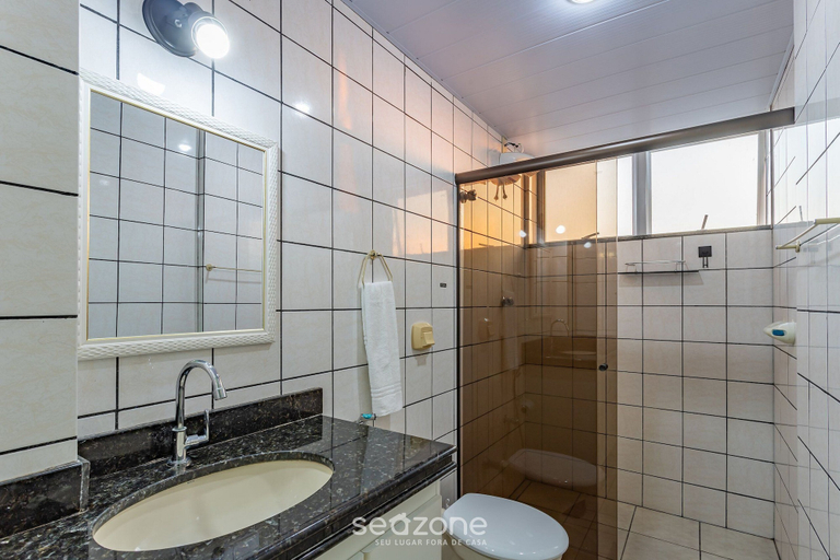 Bathroom 4, Apt sea View 160m From Padres Beach Eci0201, Guarapari