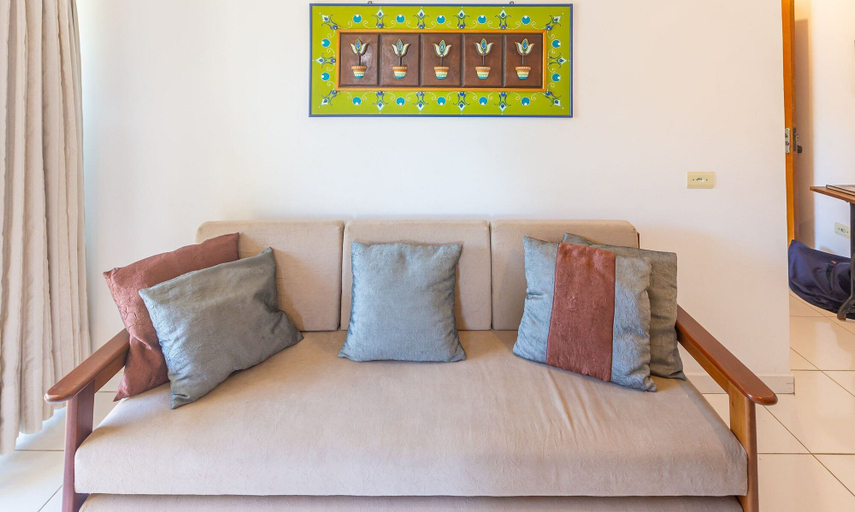 Living area 3, Beautiful Apart With Balcony and Barbecue Ecu102, Ubatuba