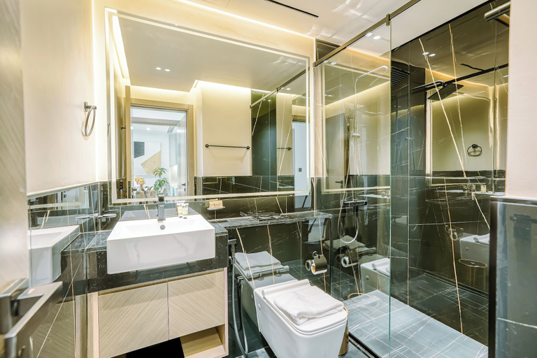 Bathroom 2, PVH - Exquisite 1BR - Binghatti Canal, Dubai