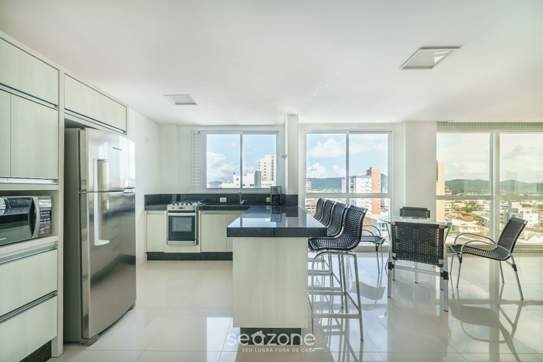 Private kitchen, Seaview Apt Condo w/ Pool & BBQ Vce1102, Piçarras