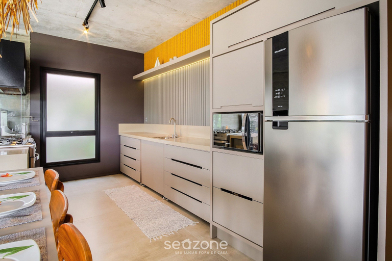 Private kitchen 2, Modern House With Pool Next to Surfland Roi00, Garopaba
