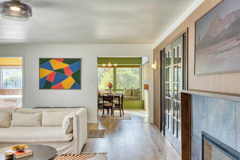 Interior 5, Walk to Beach & Shops Fireplace, Patio Dining & Firepit at Manzanita Ave, Tillamook