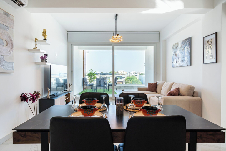 In-room dining 4, Doria 2-Bedroom Apartment & Balcony in Larnaca, Larnaca