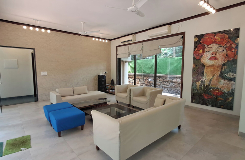Living area 5, Amã Stays & Trails Beach Haven, Alibag, Raigarh