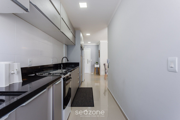 Private kitchen 5, Beautiful Seaside Apartment With Barbecue Rmi0007, Florianopolis