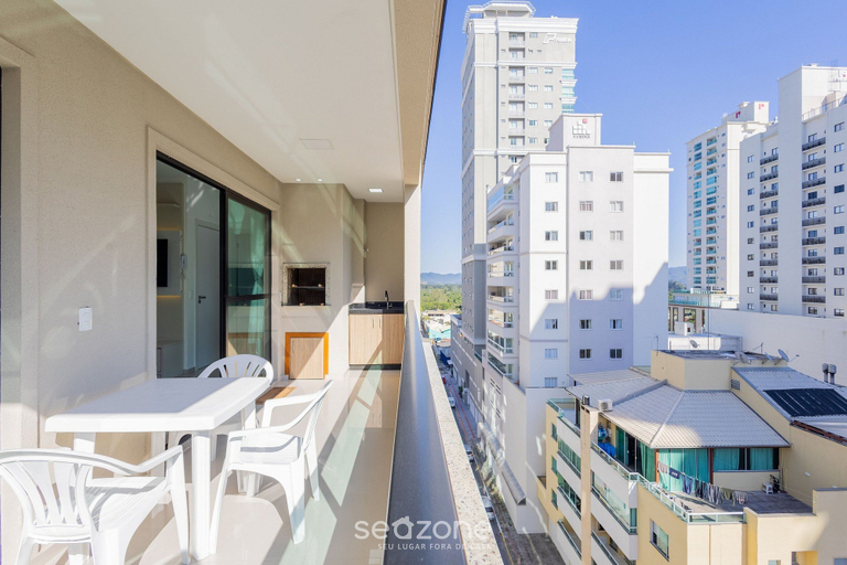Outdoor dining, Apart With Barbecue 600m From the Beach Rgoa701, Itapema
