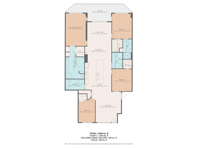 Floor plan, Dimucci Towers Ten 1604, Volusia