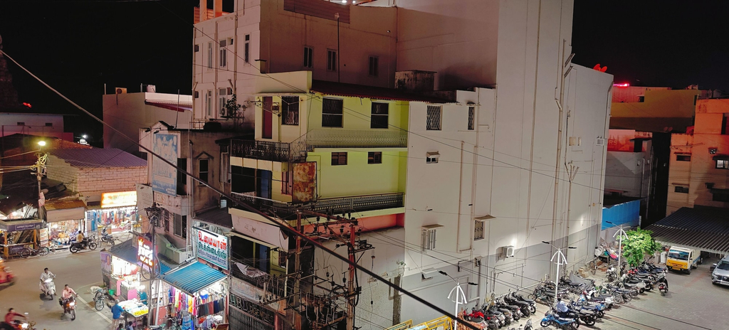 View from room 5, Hotel Diamond, Thanjavur