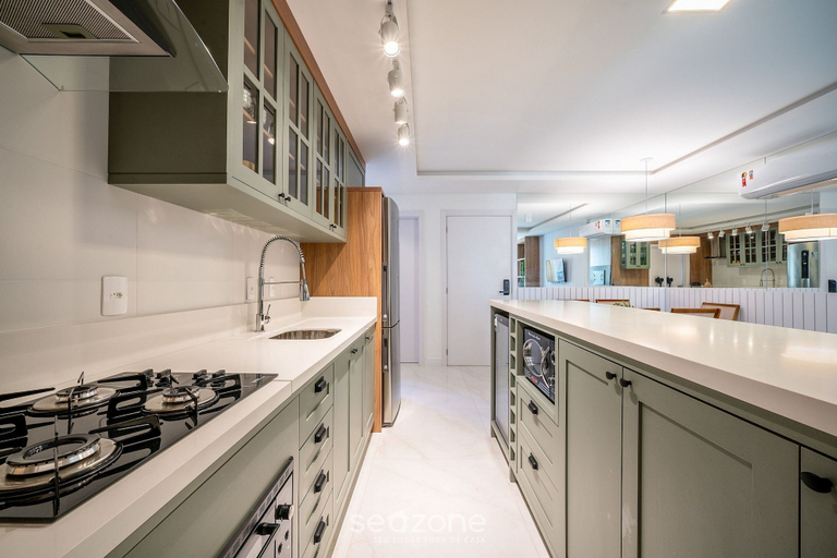 Private kitchen 3, Modern apt W/sea View in Porto Belo SC Mre801, Porto Belo
