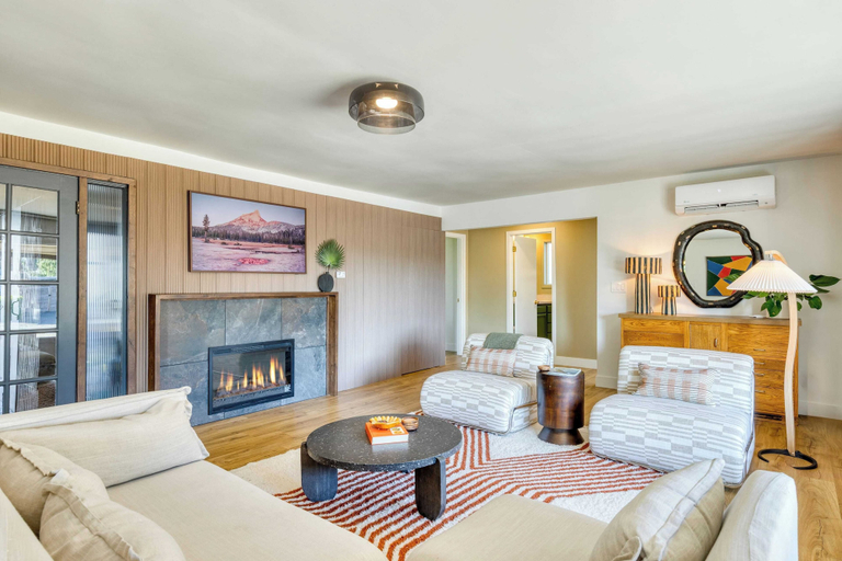 Front of property, Walk to Beach & Shops Fireplace, Patio Dining & Firepit at Manzanita Ave, Tillamook