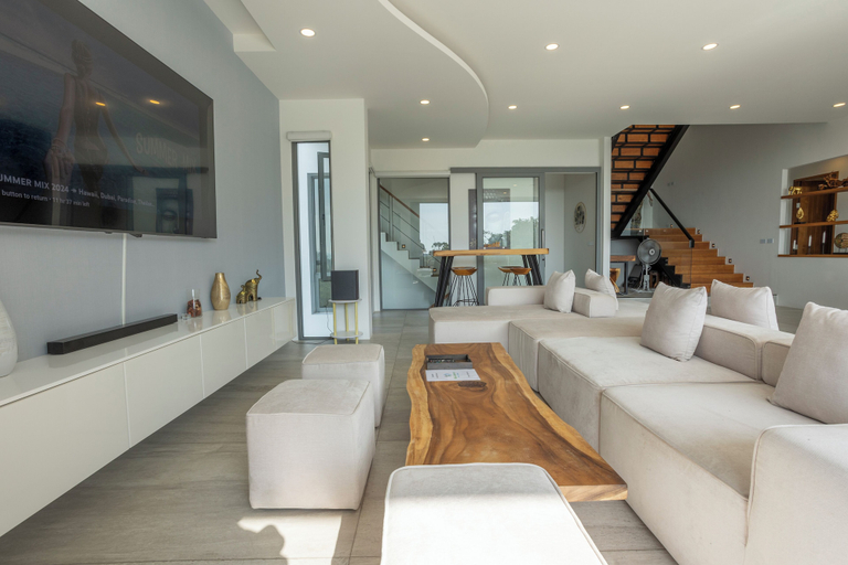Living area, Pool Villa Gym & Ocean Views V111, Phuket Island