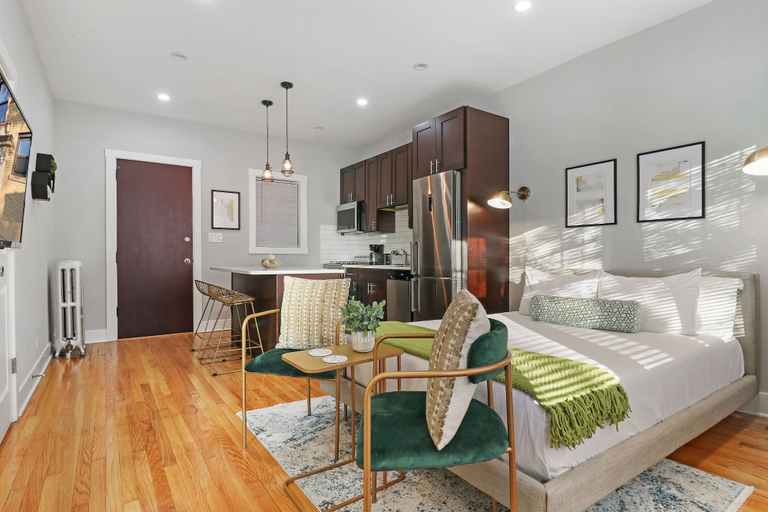 Living area, Cozy Studio - Leland 1N, Cook