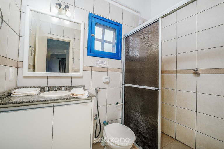 Bathroom, Apt Beautiful Condominium Foot on the Sand Rpb038, Florianopolis