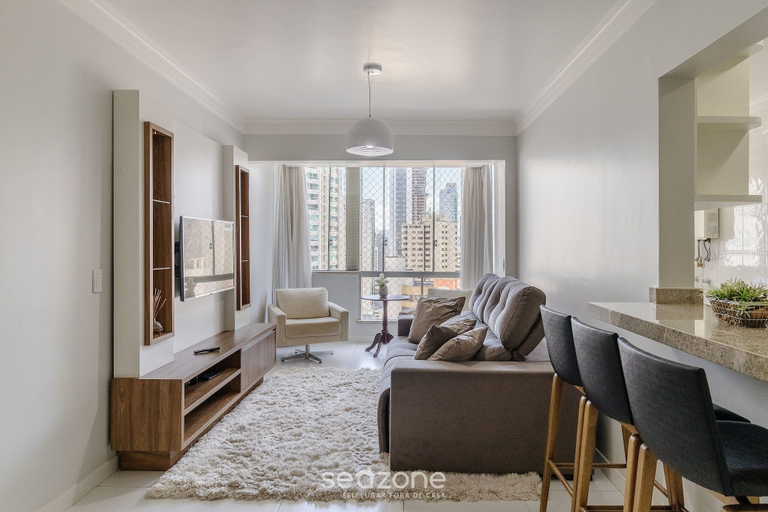 Living area, Hermoso Apt la Orla de Balneário Camboriú CET1604, Balneário Arroio do Silva