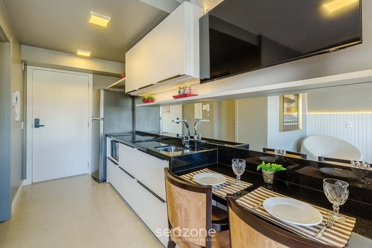Private kitchen, Studio in Building With Pool Con1206, Porto Alegre