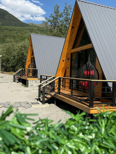 Terrace/patio, Mestia POV Luxury Cabins, Mestia
