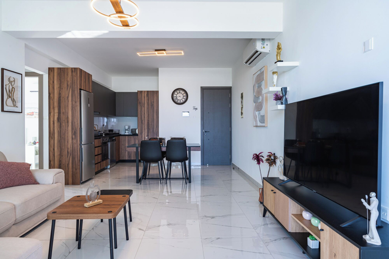 Living room 5, Doria 2-Bedroom Apartment & Balcony in Larnaca, Larnaca
