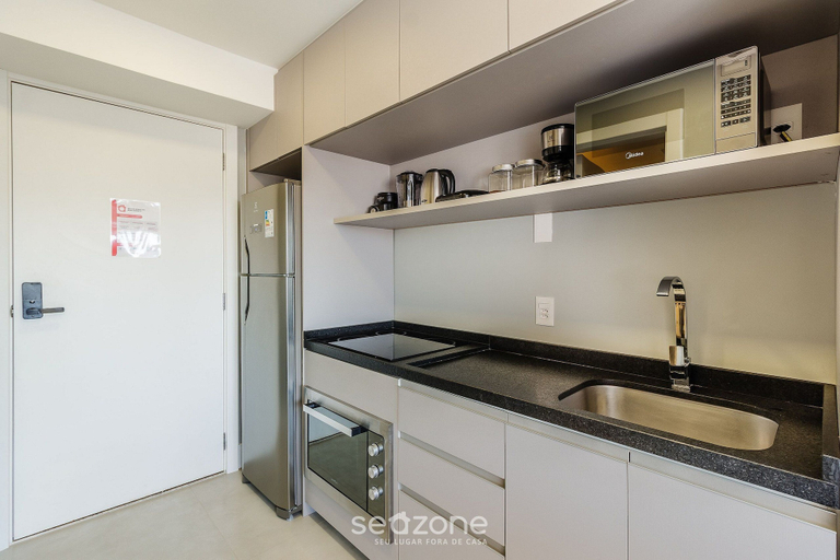 Private kitchen, Studio Completo ao Lado da PUCRS c/ Garag CON1506, Porto Alegre