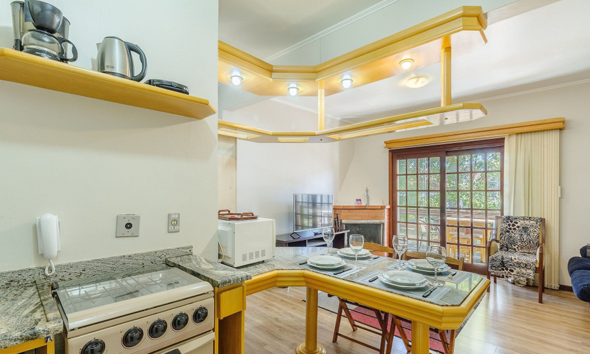 Private kitchen 3, Apartment 300m From Black Lake Gramado/rs Rln0104, Gramado