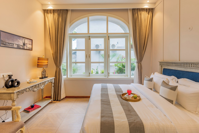 Room 3, Esh Cottages Birch | Hillside 4-BHK Hideaway With Lush Garden, Common Pool, & Gaming Zone, North Goa
