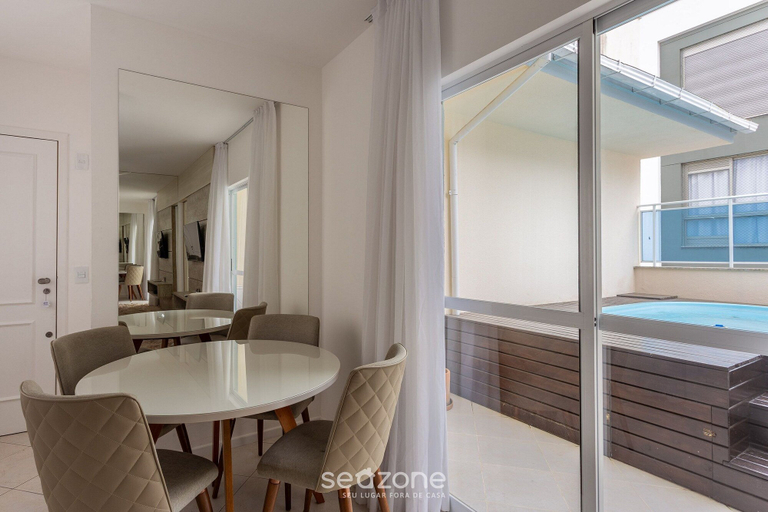 Dining, Penthouse With Private Pool and Barbecue Rgp302, Florianopolis