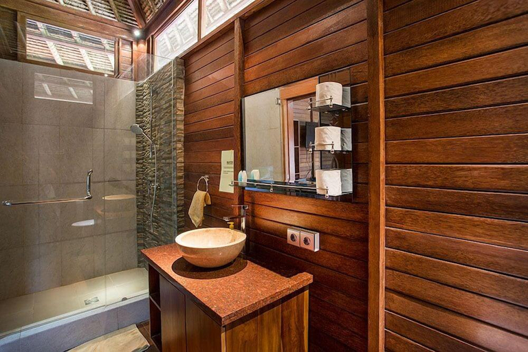 Bathroom 5, Gecko Villa and Bungalows, Klungkung