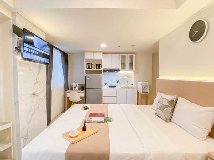 Bedroom 2, Simply Look Studio at Meikarta By Apartment Travelio, Cikarang
