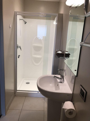 Bathroom 3, Lake Brunner Longhouse, Grey