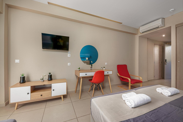 Bedroom 2, Poseidon Beach Hotel, Ionian Islands