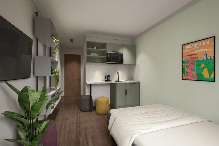 Bedroom 3, Homaris Apartments Frankfurt, Frankfurt am Main